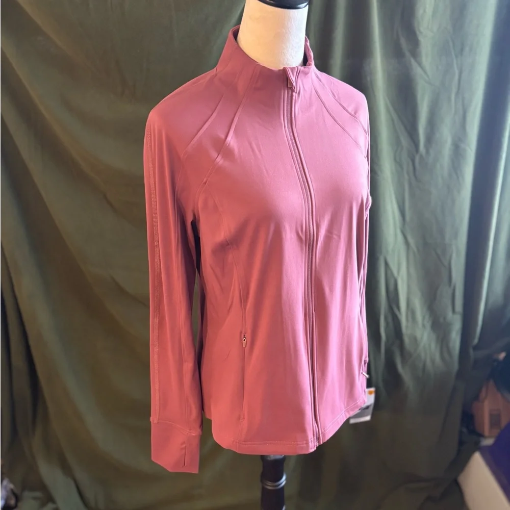 Women's Pink Zip-Up Jacket - Picture 2 of 14